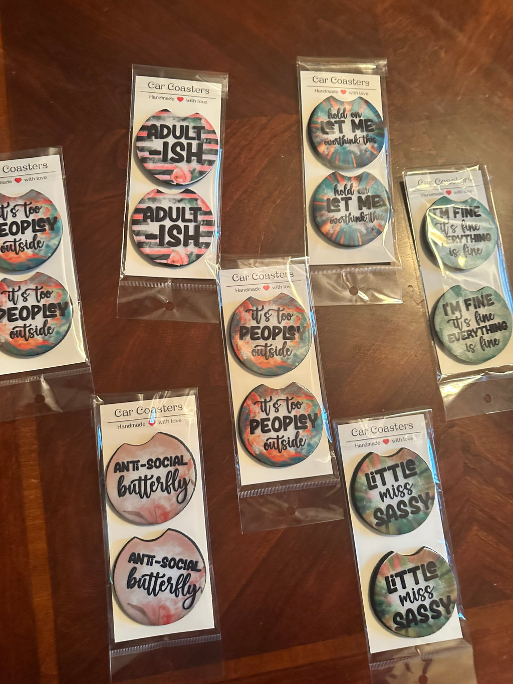 Personalized Car Coasters