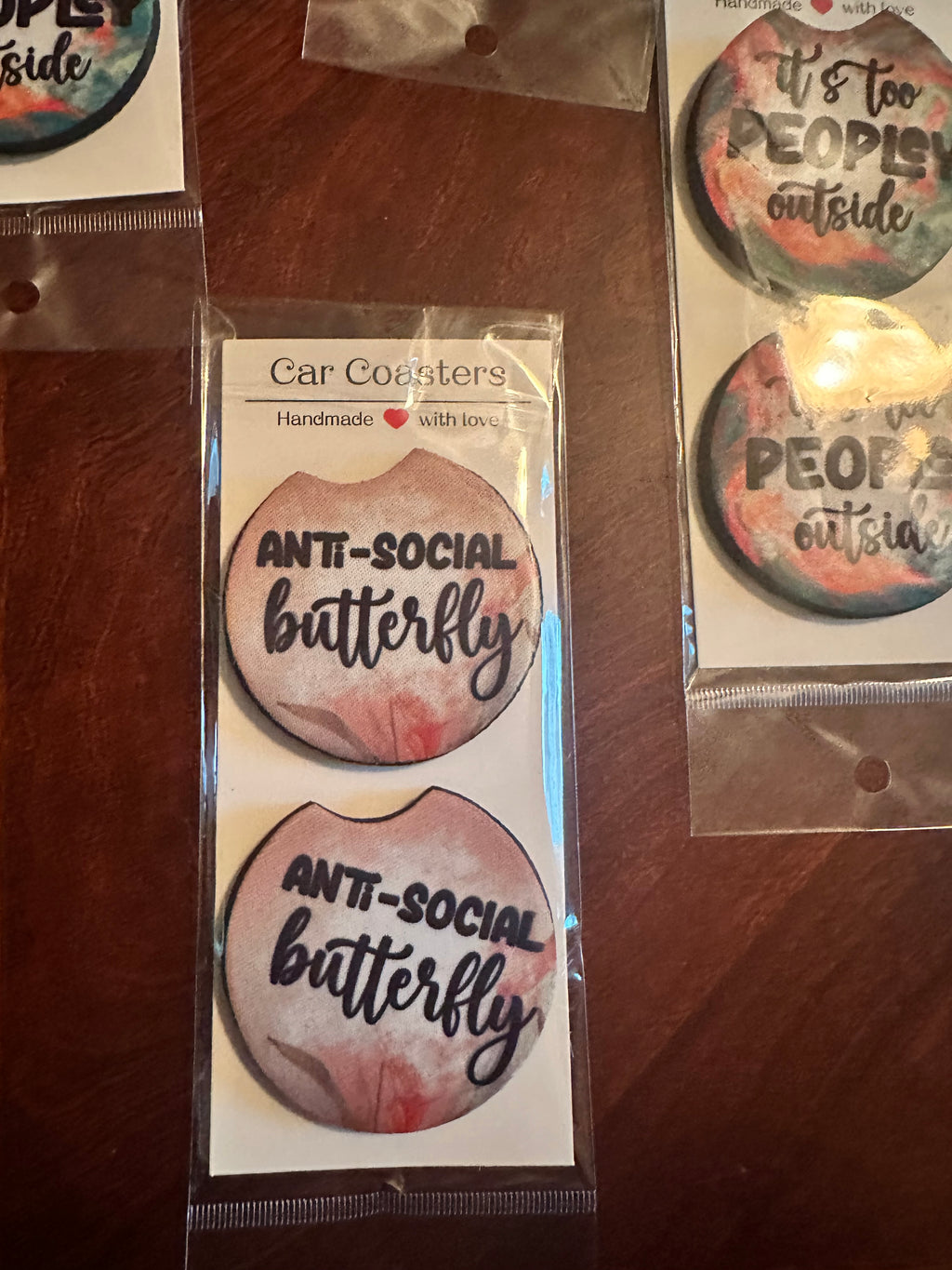 Personalized Car Coasters