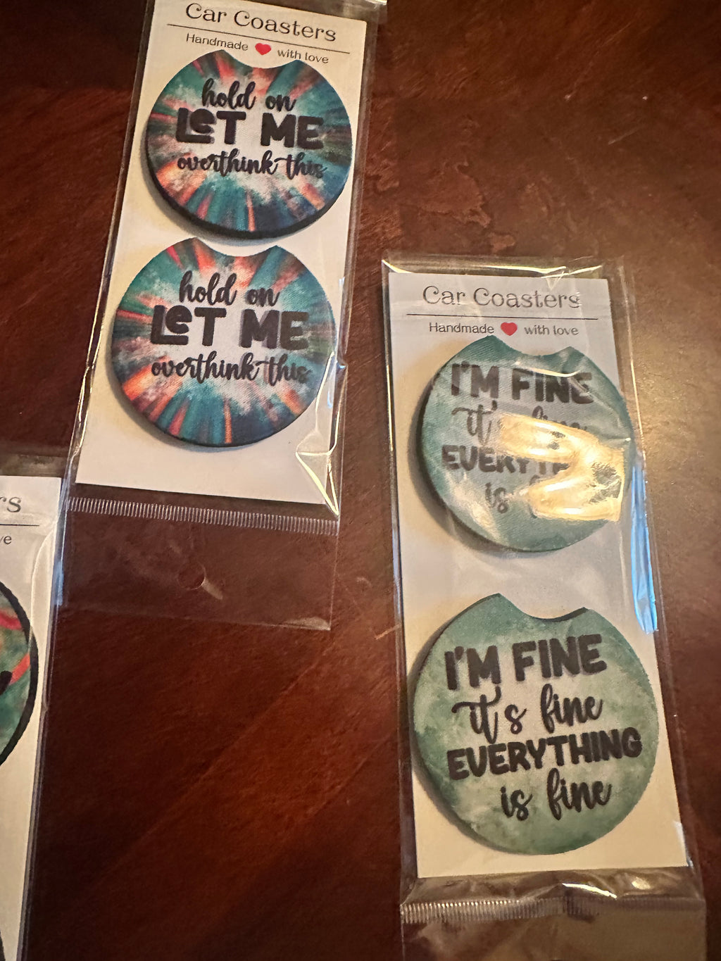 Personalized Car Coasters